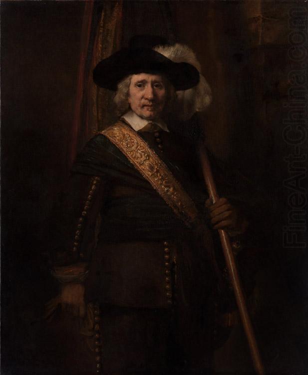 REMBRANDT Harmenszoon van Rijn Portrait of Floris soop as a Standard-Bearer (mk33) china oil painting image